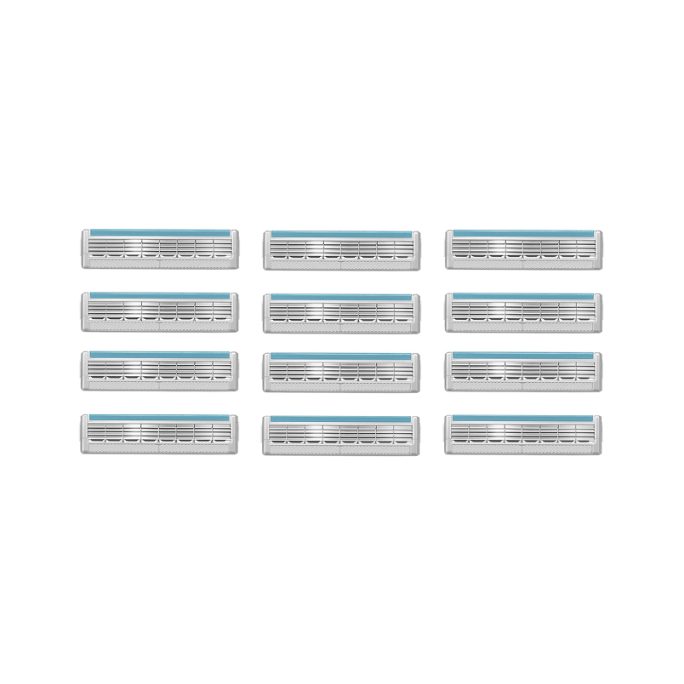 Wilkinson Sword Quattro Titanium Refill Razor Blade Cartridges - Pack of 12