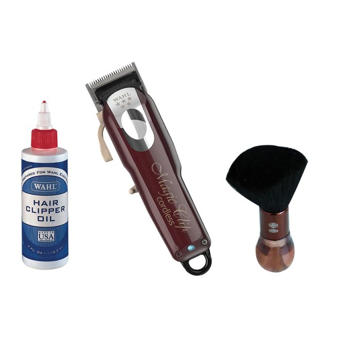 Wahl Magic Cordless Clipper With Wahl Clipper Oil & Nano Absolute Neck Brush B-002