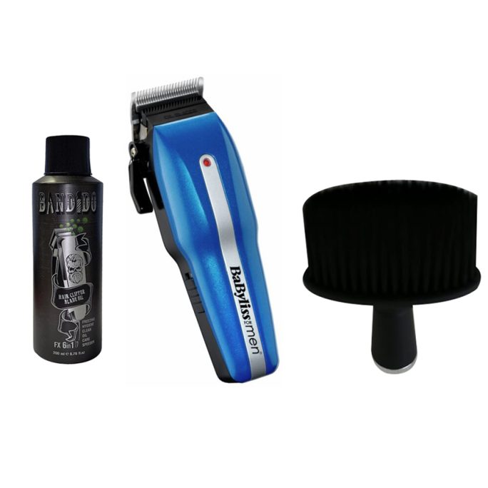 Babyliss Men Power Light Pro 7498CU Hair Clipper With Bandido Clipper Oil & Neck Brush Black G142
