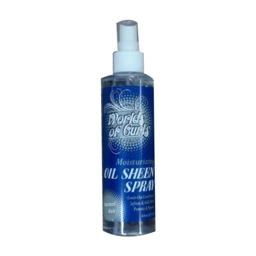 Worlds Of Curls Moisturizing Oil Sheen Spray Normal Hair 8oz