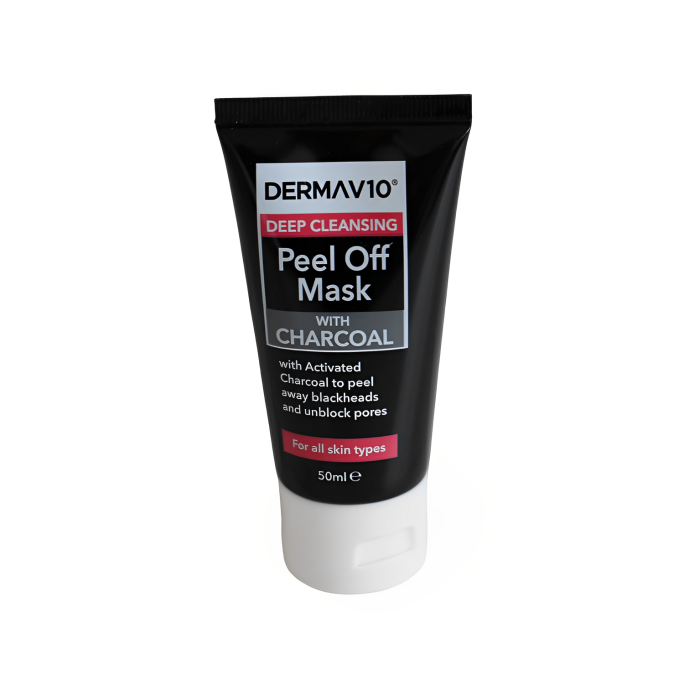 Derma V10 Deep Cleansing Peel Off Mask (with Charcoal) 50ml Pack of 3