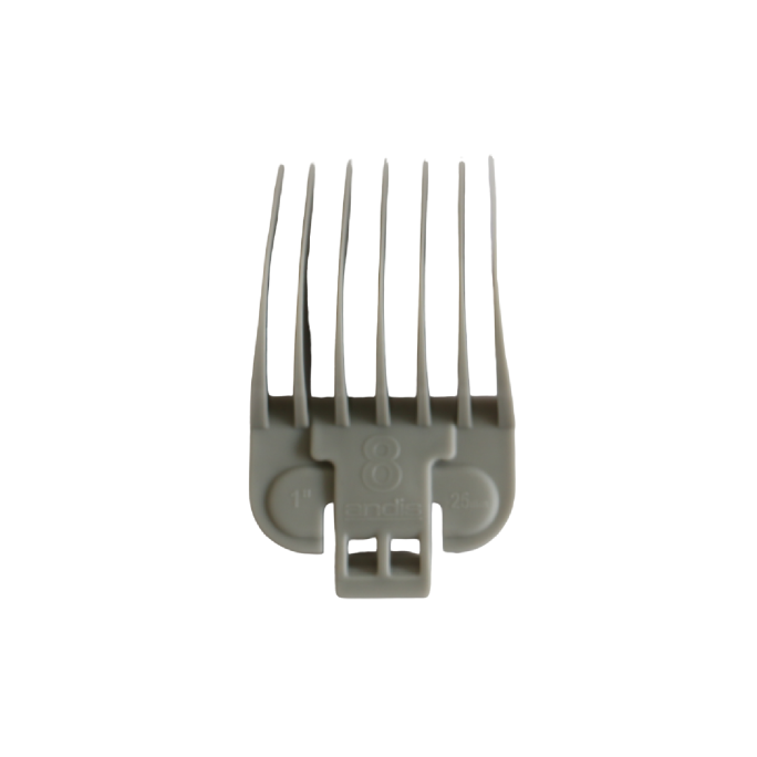 Andis Clipper Blade Snap On Attachment Comb (8) 1" Grey