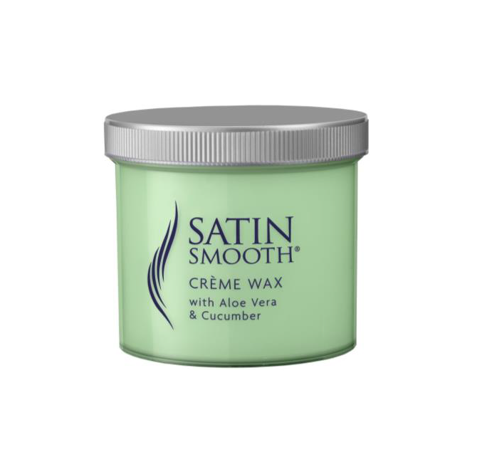 The Satin Smooth Creme Wax Aloe Vera & Cucumber is an all purpose wax effective on sensitive skin. The Aloe vera and cucumber have calming and soothing properties. Aloe vera is an effective healer and cucumber improves moisture retention. Suitable for use on all skin types and is particularly effective on sensitive skin. Pots are available in 450g.