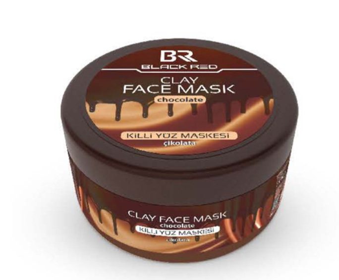 BLACK RED CLAY FACE MASK CHOCOLATE