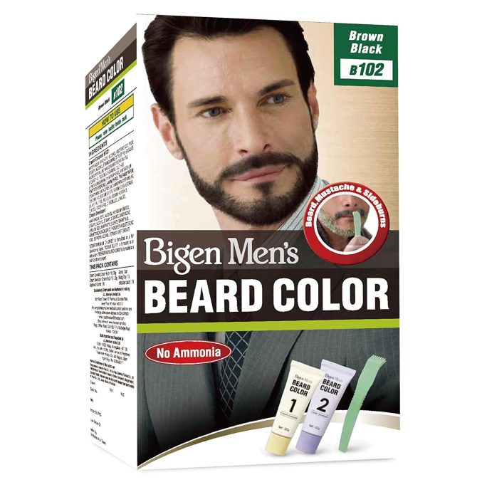 Bigen Men's Beard Colour Brown Black