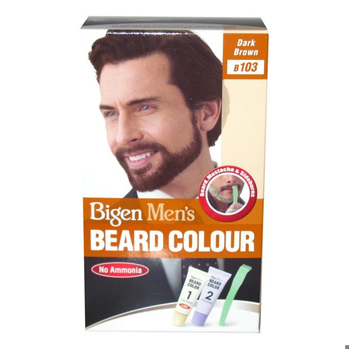 Bigen Men's Beard Colour Dark Brown