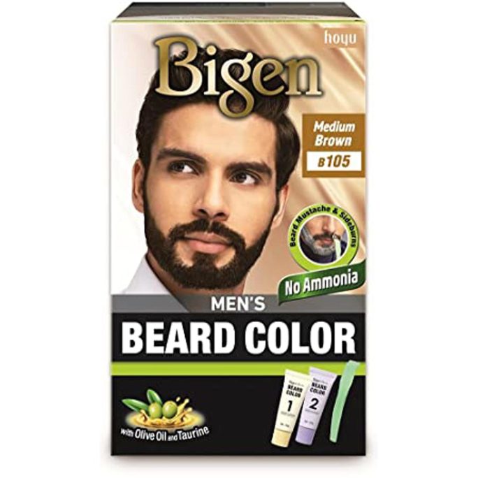 Bigen Men's Beard Colour Medium Brown