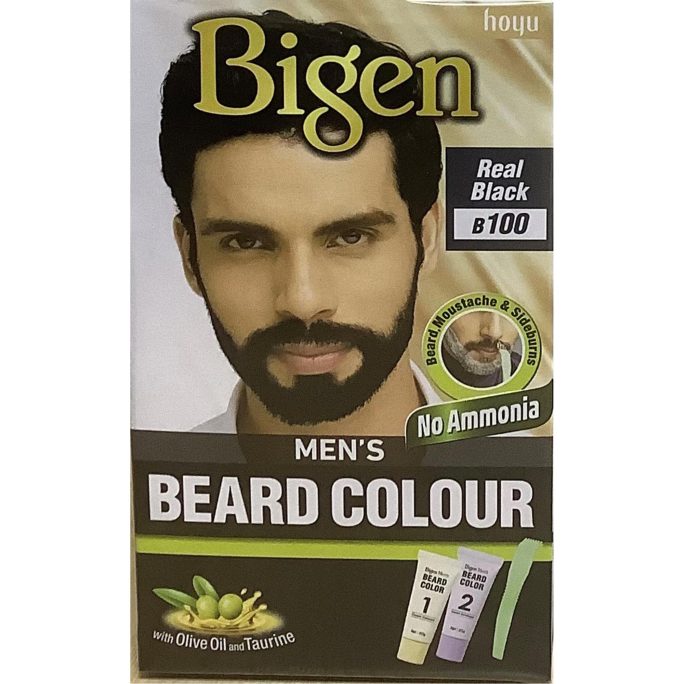 Bigen Men's Beard Colour Real Black