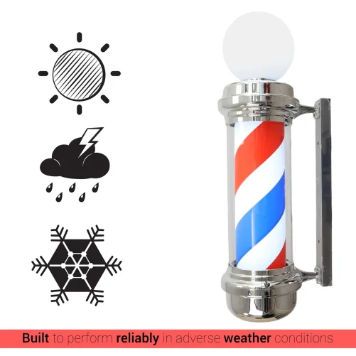 Gabri Classic Barber Pole Light with Open Sign 85cm: Iconic & Eye-Catching - Image 7