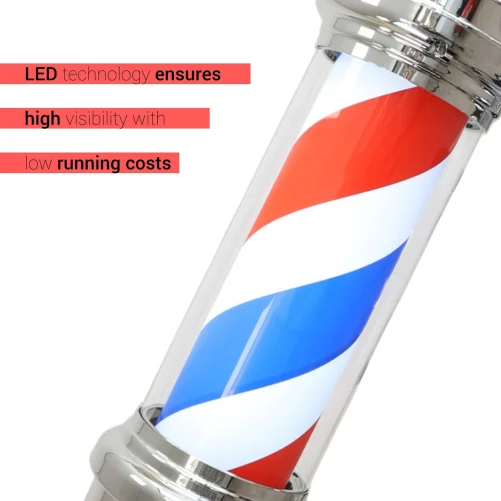 Gabri Classic Barber Pole Light with Open Sign 85cm: Iconic & Eye-Catching - Image 5