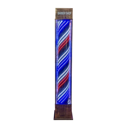 Gabri Barber Pole LED Light Floor Lantern Style - Image 3
